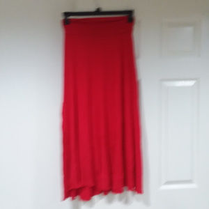 Orange/Red-ish Maxi skirt Small